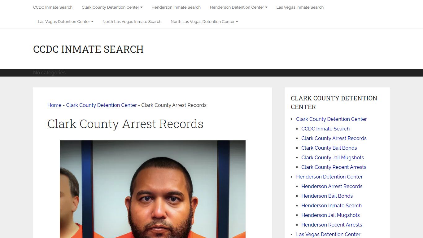 Clark County Arrest Records | CCDC Las Vegas, Nevada